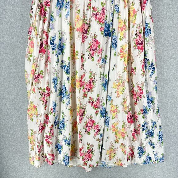 Seraphine Maternity Dress Womens 16 Floral Smocked Nursing Midi Spring Summer - Picture 7 of 16